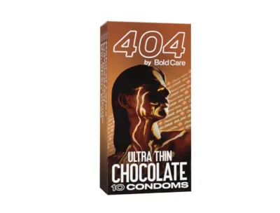 Bold Care 404 Ultra-Thin Chocolate Condoms for Men - 10Pcs Pack