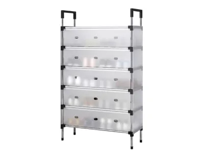 6-Tier Shoe Rack with Dustproof Layer Covers