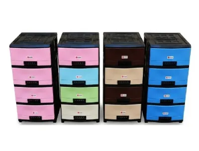 4 In 1 Uni Plastic Baby Drawer Storage Cabinet