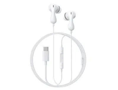 Baseus Encok CZ20 Type-C Wired Earphones - Moon White