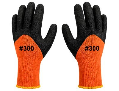 Heavy Duty Work Safety Gloves - Black and Orange