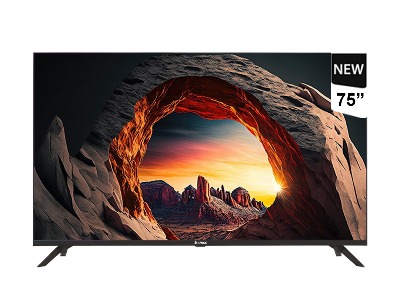 CHIGO 75 Inch QLED 4k UHD Smart Frameless TV