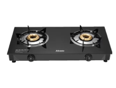 Abans Double Burner Glass Top Gas Cooker