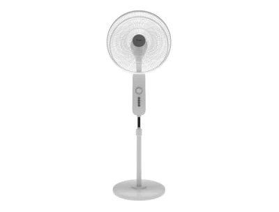 Abans Rust Free Stand Fan - Arctic White