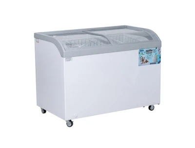 Abans 358L Curved Glass Top Freezer