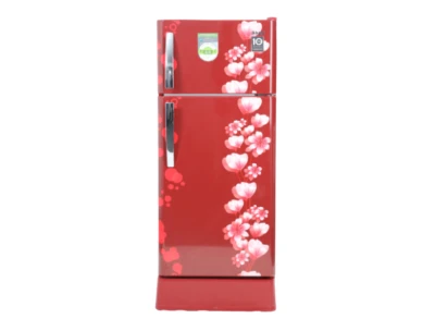 Abans 190L Defrost Double Door Refrigerator - R600 Gas (Floral Red)