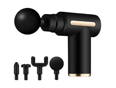 Electric Percussion Massage Gun with LED & 4 Heads