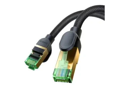 Baseus High Speed CAT8 40Gigabit Ethernet Cable (Braided Cable)3M - Cluster Black