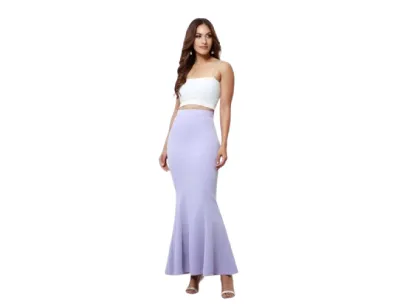 Trumpet Hem Maxi Skirt