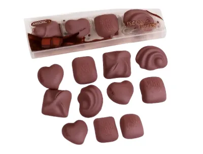 Set of Realistic Chocolate Erasers - 4 Pcs