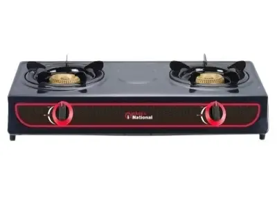 Osaka National Two Cosmo Burner Gas Cooker (Black)