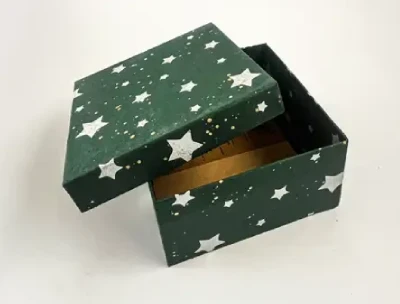 4x4x2 inch Box -Silver Star