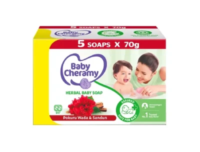 Baby Cheramy Pokuru Wada & Sandun Herbal Baby Soap Eco Pack - 350g