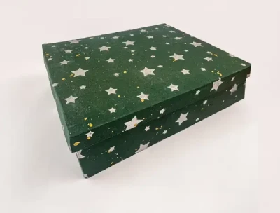 7x7x4 inch Box - Silver Star