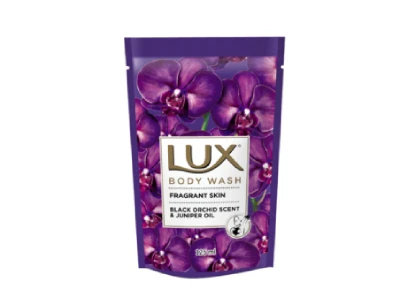 Lux Fragrant Skin Black Orchid Scent Juniper Oil Body Wash - 125ml