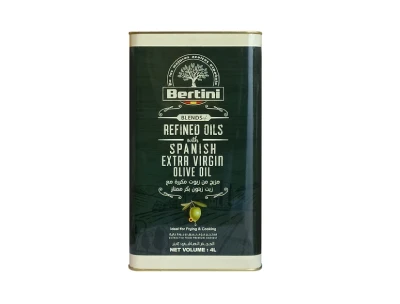 Bertini Spanish Oil with Extra Virgin Olive Oil Tin - 4L
