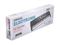 BIGFUN Portable Electronic Piano Keyboard with LED Screen & Microphone - Black