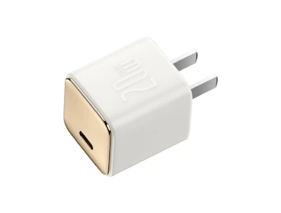 Baseus Gan3 1C 20W CN 2 Pin Fast Charger - White