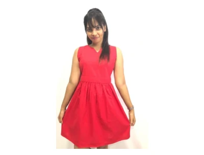 Sleeveless Linen Dress