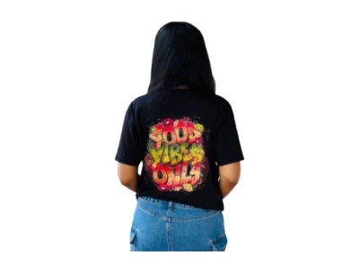 Good Vibes Only Printed T - Shirt