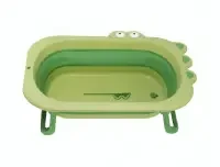 Foldable Baby Bathtub – Green Frog