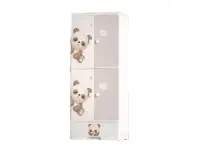 Baby 178cm Cupboard with 4 Closet - Panda