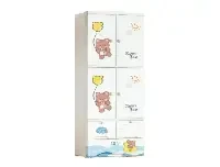 Baby 178cm Cupboard with 4 Closet - Sweet Bear