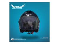 SHAKO Airvent Gloss Open Face Motor-Bike Helmet