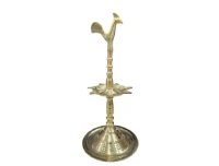 Traditional 10 inch Brass Oil Lamp