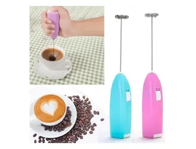 Mini Electric Milk Frother & Egg Beater – Portable Coffee Mixer & Whisk