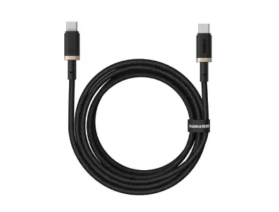 Baseus Dura Series Fast Charging Cable Type-C to Type-C 100W 2M – Gold/Black