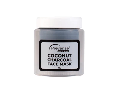 Prevense Coconut Charcoal Mask with Applicator - 75g
