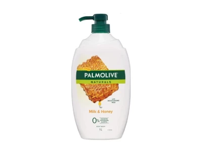 Palmolive Naturals Body Wash Milk and Honey with Moisturizing Milk Soap Free Shower Gel - 1L