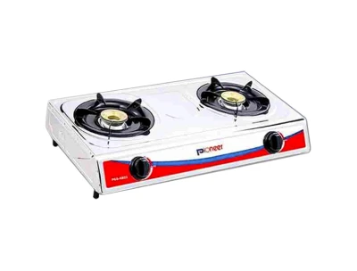 Pioneer Gas Stove 2 Burner - Stainless Steel