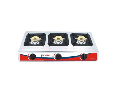 Pioneer Gas Stove 3 Burner - Stainless Steel