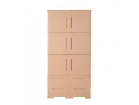 Phoenix Cupboard Grid Closet - With Lock