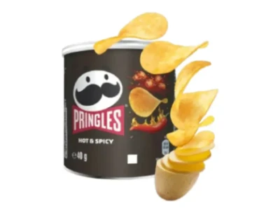 Pringles Hot & Spicy Small Stacks Potato Crisp Chips - 40g
