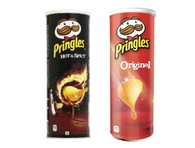 Pringles Potato Chips Combo (Original & Hot Spicy) - 165g x 2
