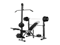 Hingbo Weight Lifting Bench with Lat Pull Down Tower - Full Bench