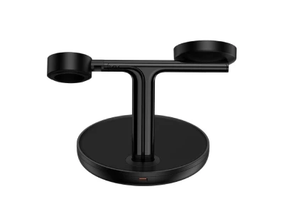 Baseus 20W Swan 3-in-1 Wireless Magnetic Charging Bracket - Black