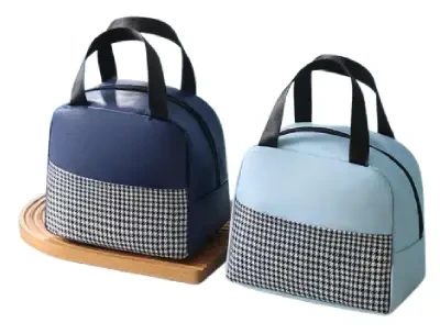 Insulated Lunch Tote Leather Hot/Cool Bag