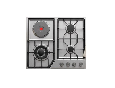 Osaka National 4 Burner Built-in Glass Gas Hob Cooker