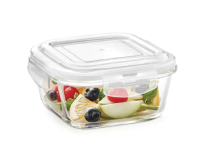 Borosil Klip N Store Square Container - 520ML