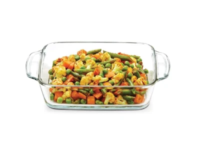 Borosil Square Dish with handle - 1.6L