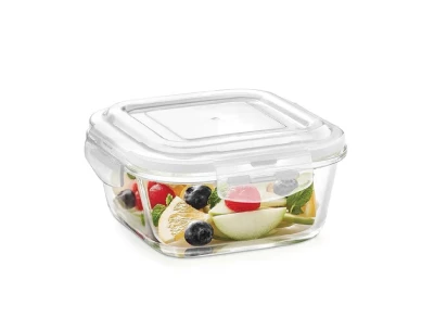 Borosil Klip N Store Square Container - 1000ml