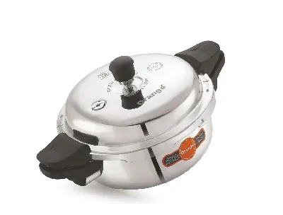 Orange 3.5L Triply Stainless Steel Multi-Utility Pressure Cooker