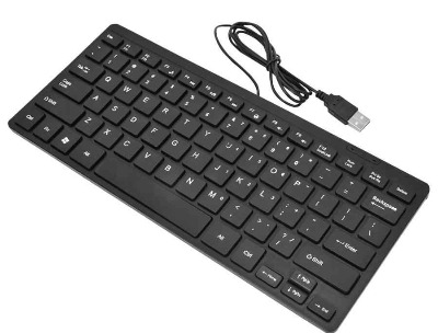 Mini Slim Wired USB Keyboard