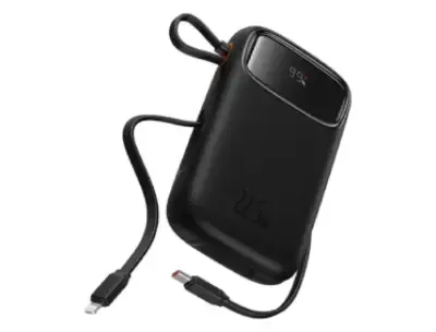 Baseus 10000mAh 22.5W Qpow2 Dual-Cable Power Bank