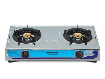 Innovex Stainless Steel 2-Burner Gas Stove