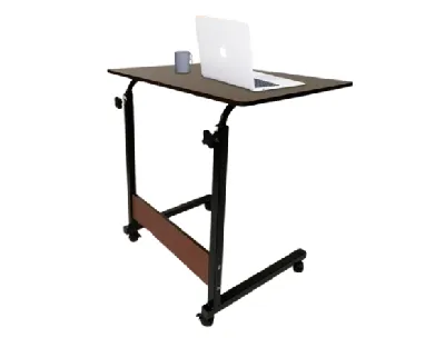 TigerDad Adjustable Height Rolling C-Table and Bedside Laptop Desk